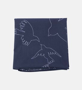 Embroidered Bird Square-shape Scarf Embroidered Bird Square-shape Scarf