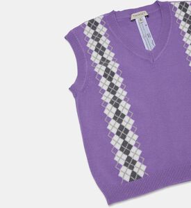 Twinset Sleeveless Argyle Sweater Vest, Packshot View