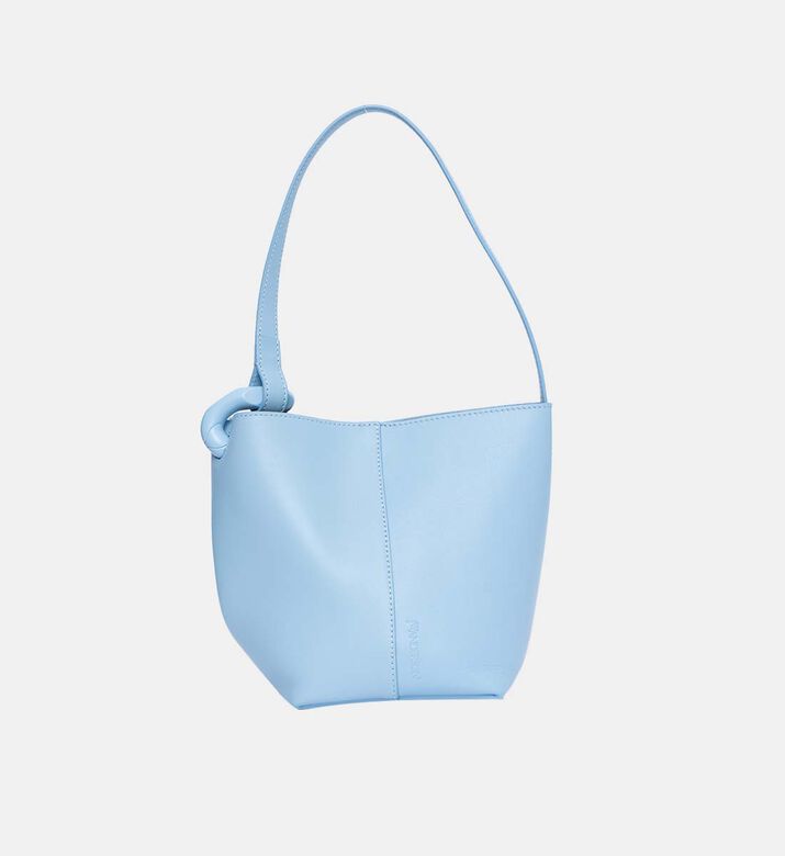 Leather Corner Bucket Bag