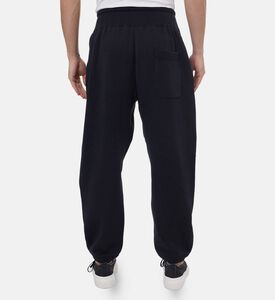 بنطال رياضي بتطريز شعار ورباط خصر