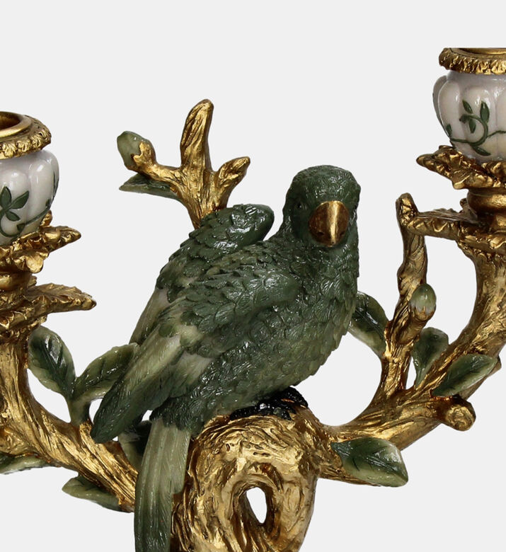 Parrot-inspired Candle Stick - 23 X10x 25.5 Cm