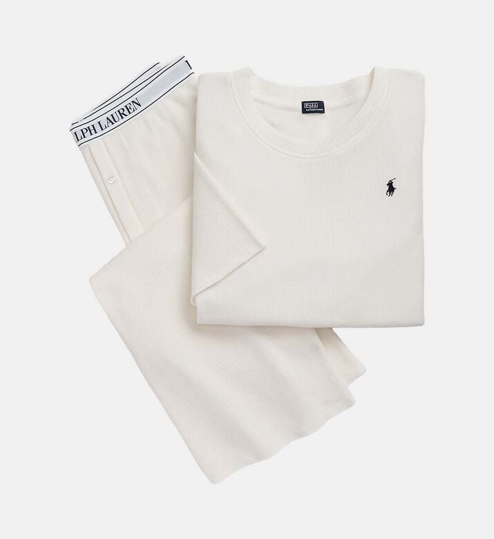 Polo by Ralph Lauren Waffle-knit Long-sleeve Pajama Set, Packshot View