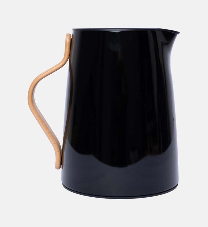 Stelton Emma Stainless Steel Vacuum Tea Jug, Black, 1-l, Packshot View