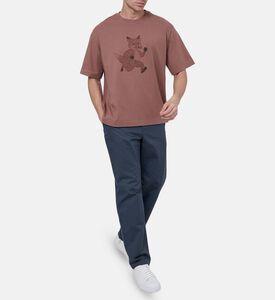 Cotton Fox-print Crewneck T-shirt