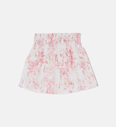 Floral-print Mini Skirt