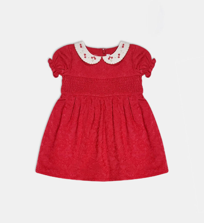 Jules and Juliette Paris Floral-embroidery Flared Dress, Packshot View