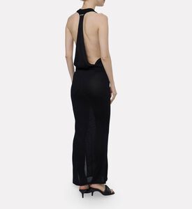 The Attico Halter-neck Maxi Dress, Model View