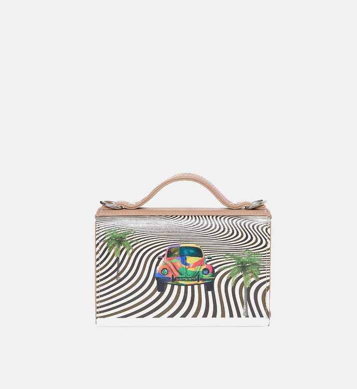 Vw Beetle Illustration Mini Handbag