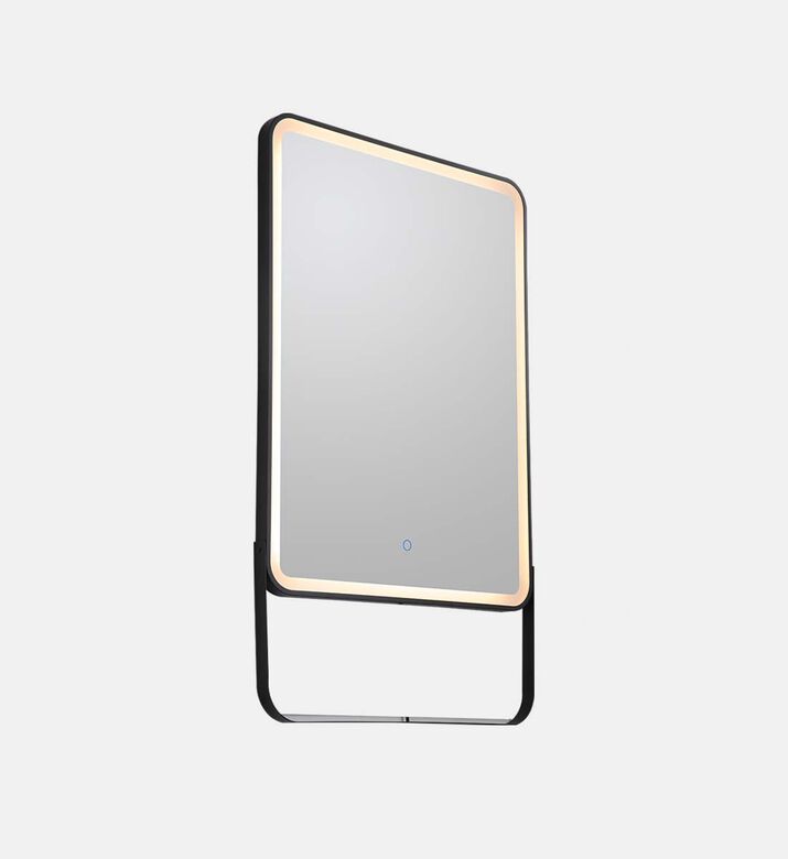 Rectangular Lighted Bathroom Shelf Mirror