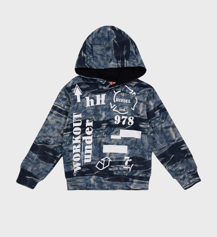 Boy Graphic-printed Cotton Hoodie