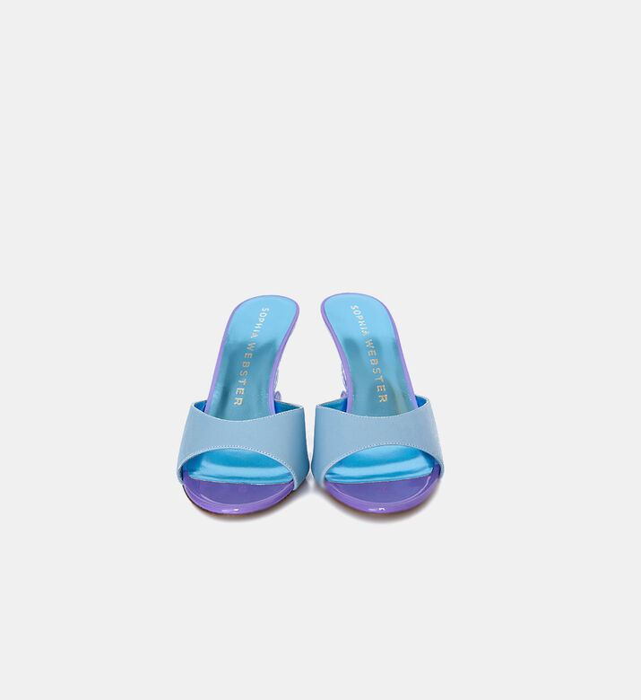 Paloma Leather Med Heel Sabots