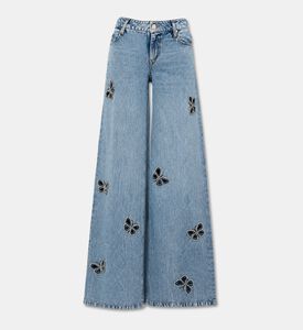 Alice + Olivia Amazing Embellished Wide-leg Jeans, Packshot View