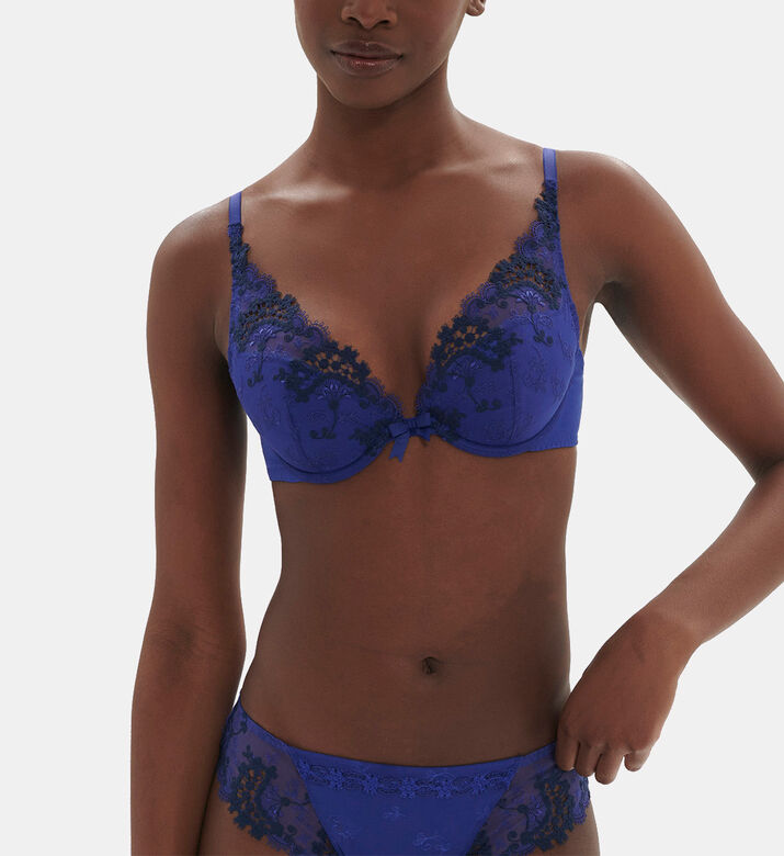 Wish Embroidered Bush Up Bra