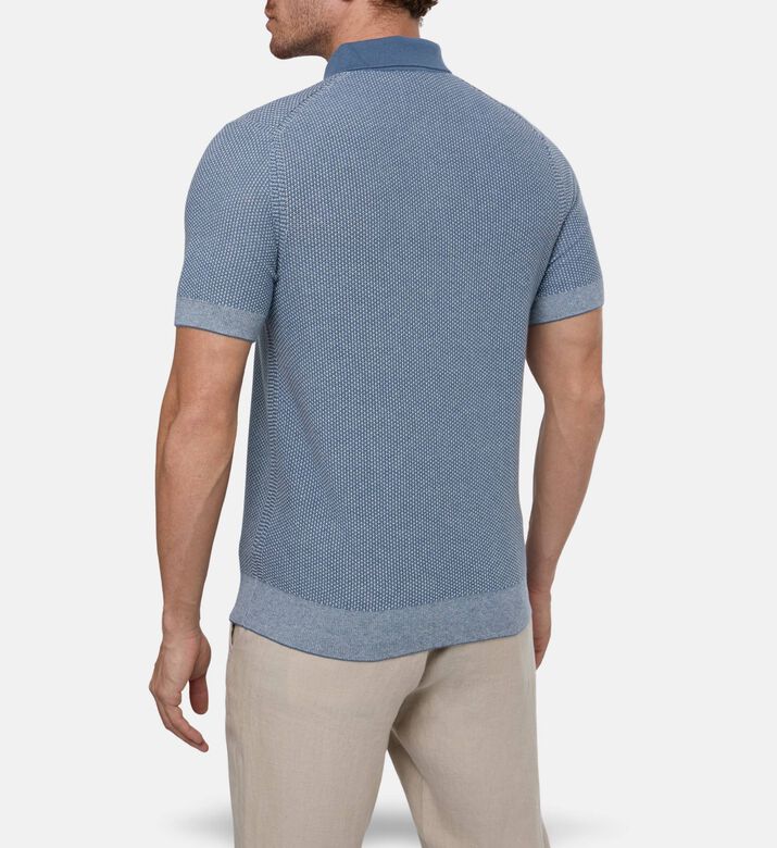 Vince Short-sleeve Button Placket Polo, Model View
