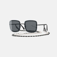 Acetate Chain Detail Sunglasses