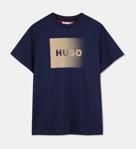 Hugo Logo-print Regular-fit T-shirt, Navy, 14y, Packshot View