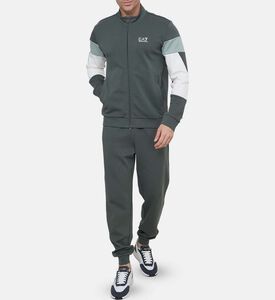 بدلة رياضية بمزيج قطن بطبعة شعار