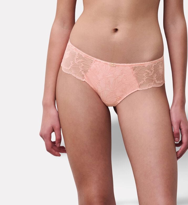 Chantelle Floral Lace Embroidered Shorty Briefs, Model View