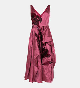 Sleeveless Asymmetrical Tiered Gown