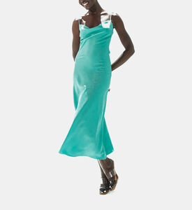Draped Cowl Neck Midi Dress Draped Cowl Neck Midi Dress