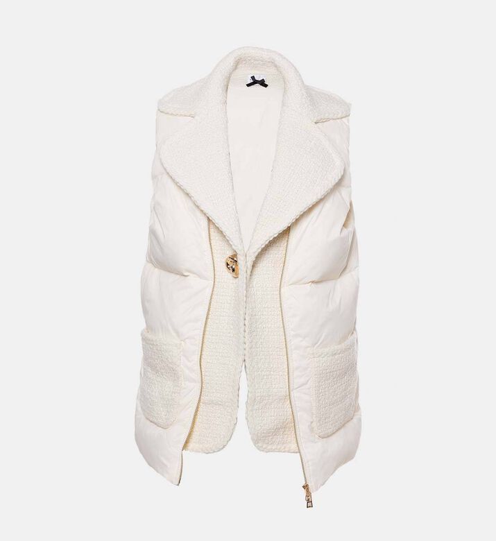 Edward Achour Paris Button-detail Zip Fastening Sleeveless Vest, Packshot View