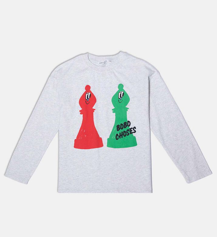 Bobo Choses Chess Piece-print Long-sleeve T-shirt, Packshot View
