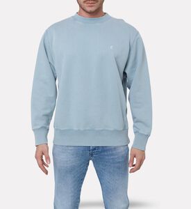 Etudes Tonal Logo Ribbed Sweatshirt, Model View