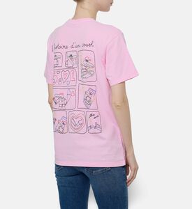 Maison Labiche Graphic Heart Motif T-shirt, Model View