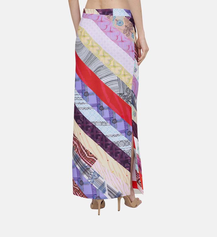 High-waisted Printed Skirt