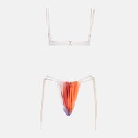 High-cut Rope Strap Details Swimwear