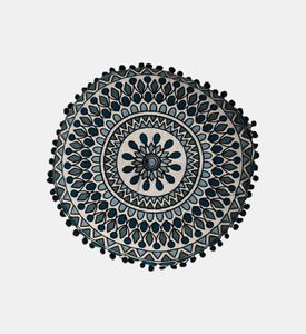 Gaddi Embroidered Pompom Filled And Vaccumed Cushion