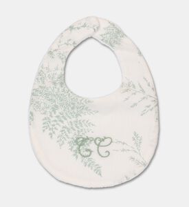 Tartine et Chocolat Baby Boy Feuillage Cornflower Bib, Green, Packshot View
