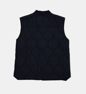 سترة مبطنة دنيم بطبعة لوغو