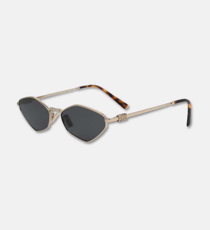 Miu Miu Mu 56zs Gold-tone Metal Frame Sunglasses 51, Gold, Packshot View