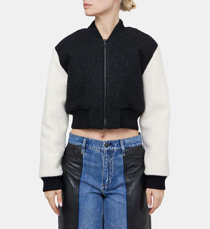 Felisa Cropped Varsity Jacket Felisa Cropped Varsity Jacket