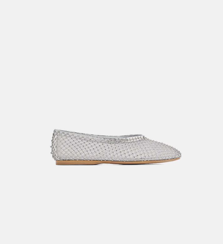 Rhinestones-embellished Ballet Flats