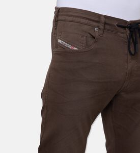 Diesel Relaxed-fit Drawstring Denim Pants, Brown, 32, Model View