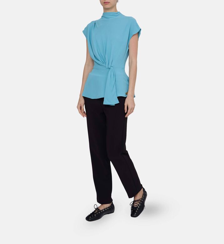 Knot-detail High Neck Top