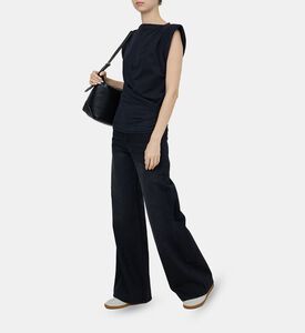 Maisan Cotton Draped T-shirt