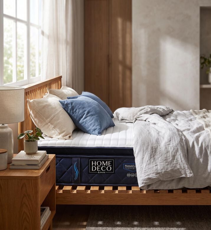 Home Deco and More Celestial Dream Medium Firm Mattress, White, 160x200-cm, Packshot View