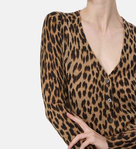Zadig et Voltaire Leopard-print V-neck Cardigan, Model View