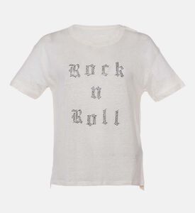 Rhinestone-embellished T-shirt