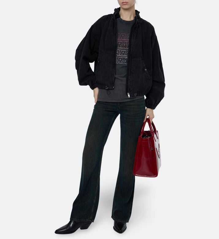 Isabel Marant Gradient Logo Crewneck T-shirt, Model View