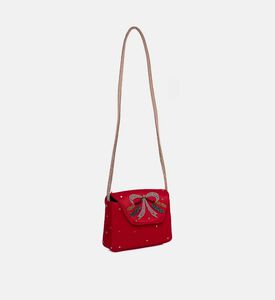 Tulle Hand-embroidered Crystal Handle Bag