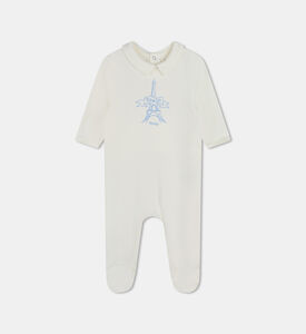 بيجامة بطبعة علامة تجارية على كاملها