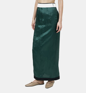 تنورة طويلة ساتان بوجهين