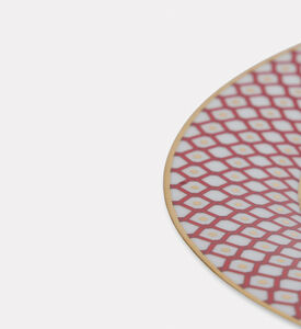 Imperial White Lattice Circular Plate, Packshot View