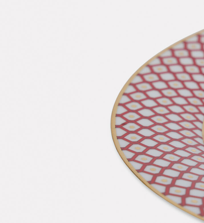 Imperial White Lattice Circular Plate, Packshot View