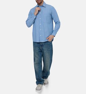 قميص سادامون جاي بأكمام طويلة مخطط