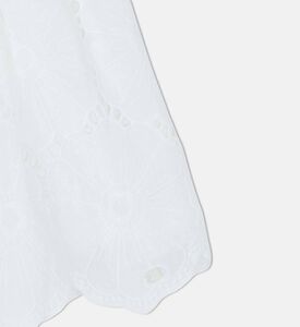 تنورة قصيرة بتطريز إنجليزي